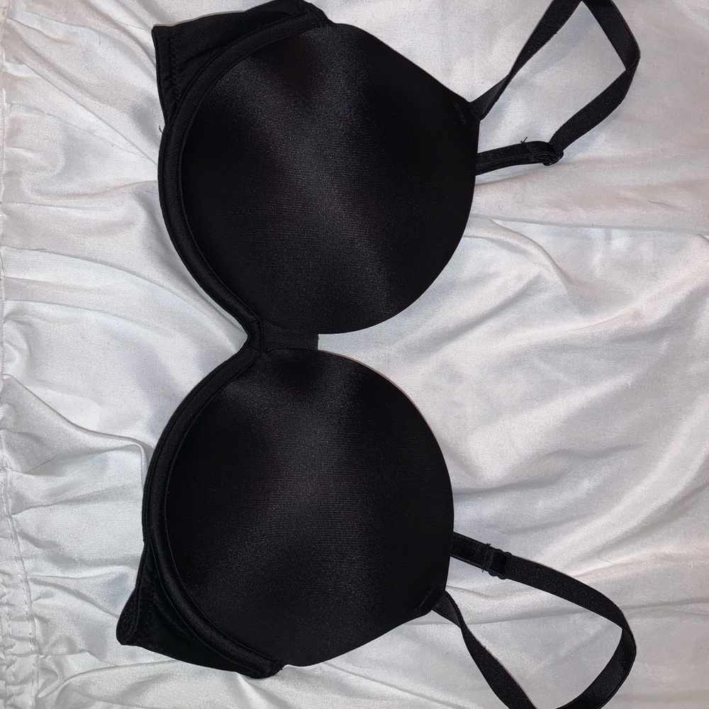 PINK Black Bra